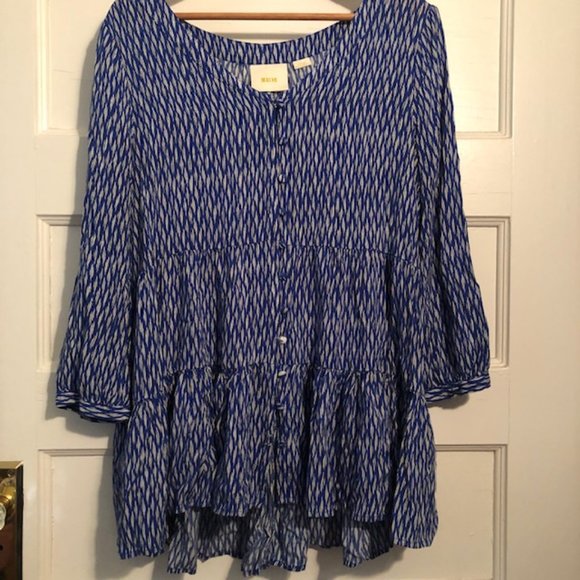 Maeve Blue Blouse - Picture 3 of 6